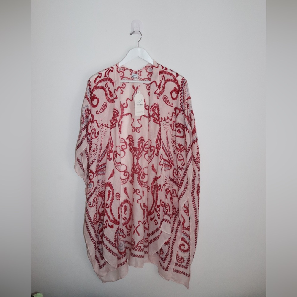 Save the Ocean Apparel Paisley Print Shawl One Size